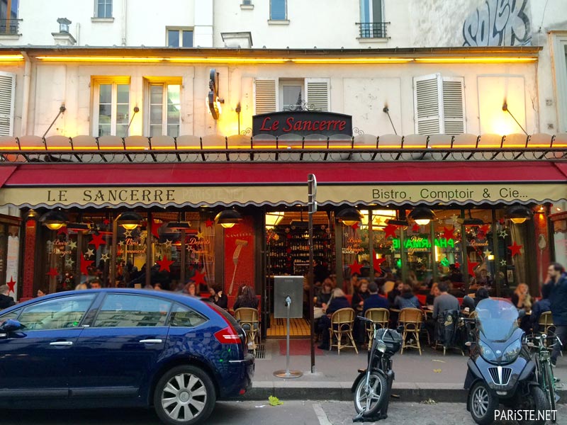 Le Sancerre 35 Rue Des Abbesses 75018 Paris Montmartre'ta Sevimli Bir Restoran: Le Sancerre - Pariste.Net