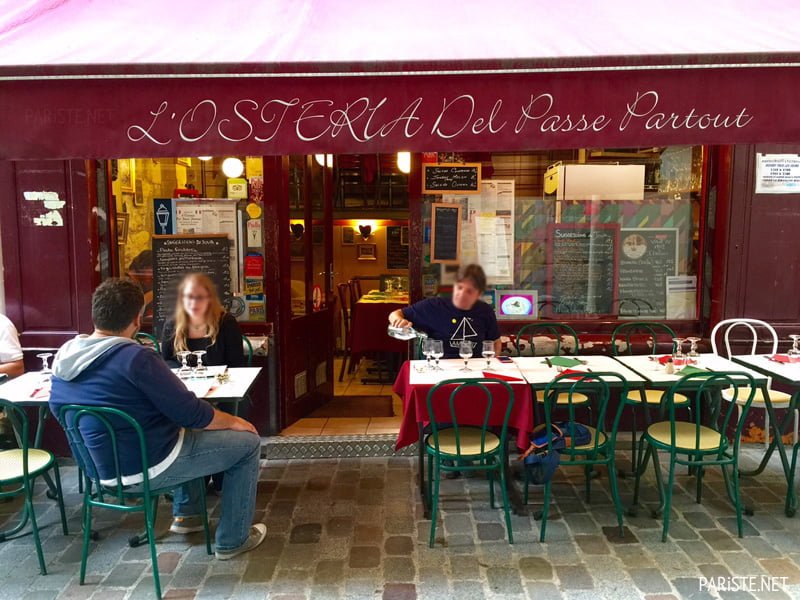 L'Osteria Del Passe Partout Paris Pariste.Net